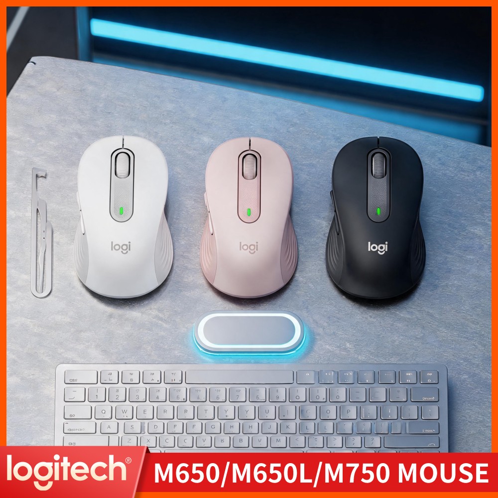 Pc Gaming Logitech - ماوس لاسلكي مريح من لوجيتك M650،