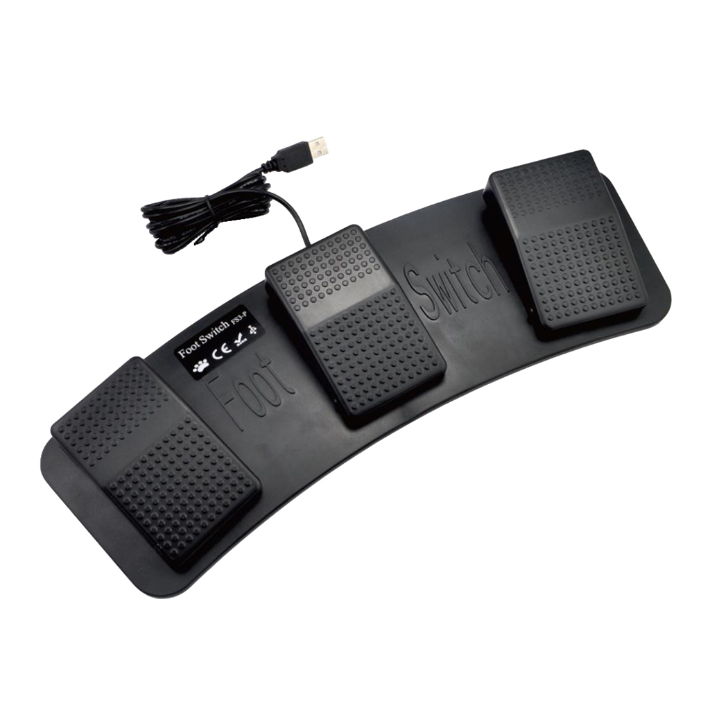 Usb Foot Pedal Gaming - مفتاح تحكم بدواسة قدم ثلاثي قابل