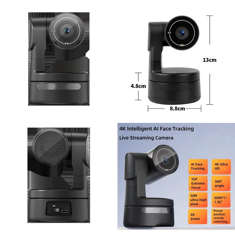 Webcam 4K - كاميرا ويب صغيرة بدقة 4K مع
