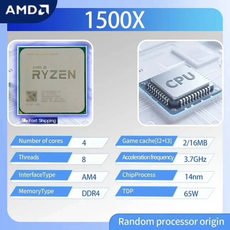 Amd Cpu Ryzen 5 - معالج AMD Ryzen 5 1500X رباعي