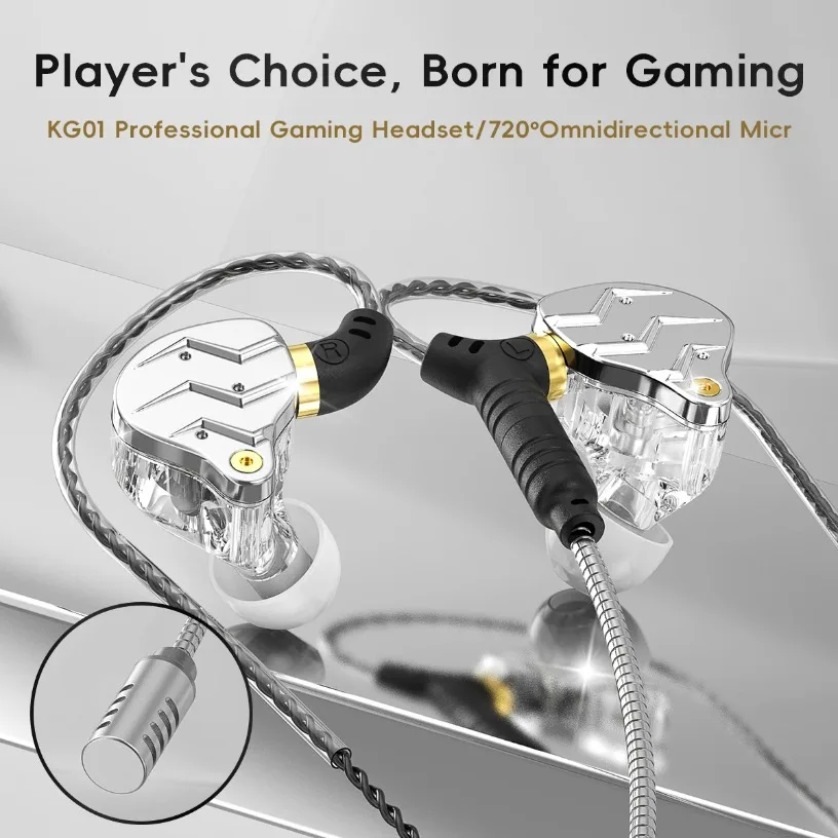 سماعات أذن سلكية للألعاب مع مي - مراجعة Pc Gaming Earbuds وسعره