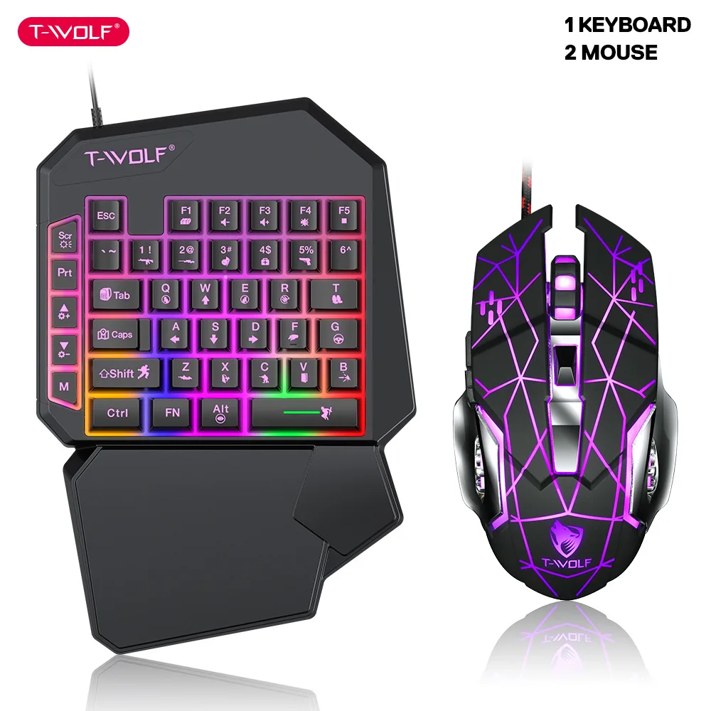 طقم لوحة مفاتيح بيد واحدة ، لع - مراجعة Pc Gaming Set وسعره