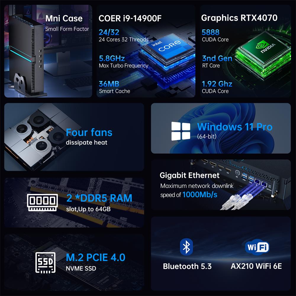 جهاز كمبيوتر صغير للألعاب Msec - مراجعة Pc Gaming Intel Core I5 وسعره