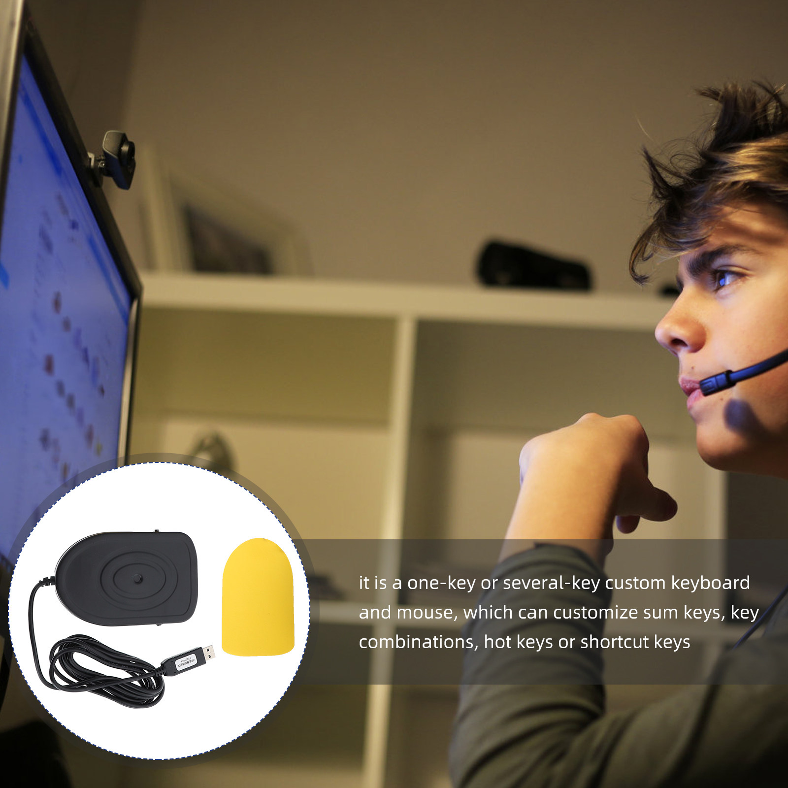 دواسة قدم USB معدنية ميكانيكية - مراجعة Usb Foot Pedal Gaming وسعره