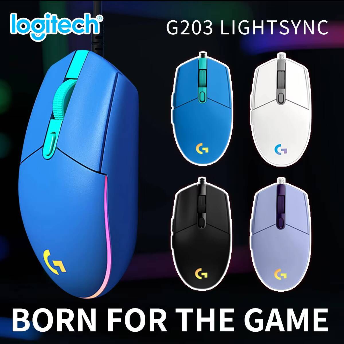فأرة ألعاب لوجيتك G203 LIGHTSY - مراجعة Pc Gaming Logitech وسعره