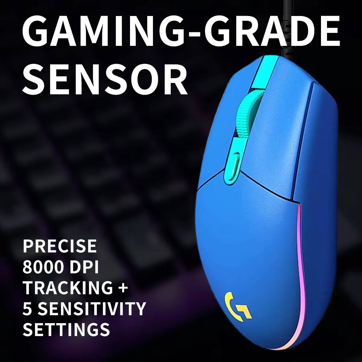 فأرة ألعاب لوجيتك G203 LIGHTSY - مراجعة Pc Gaming Logitech وسعره