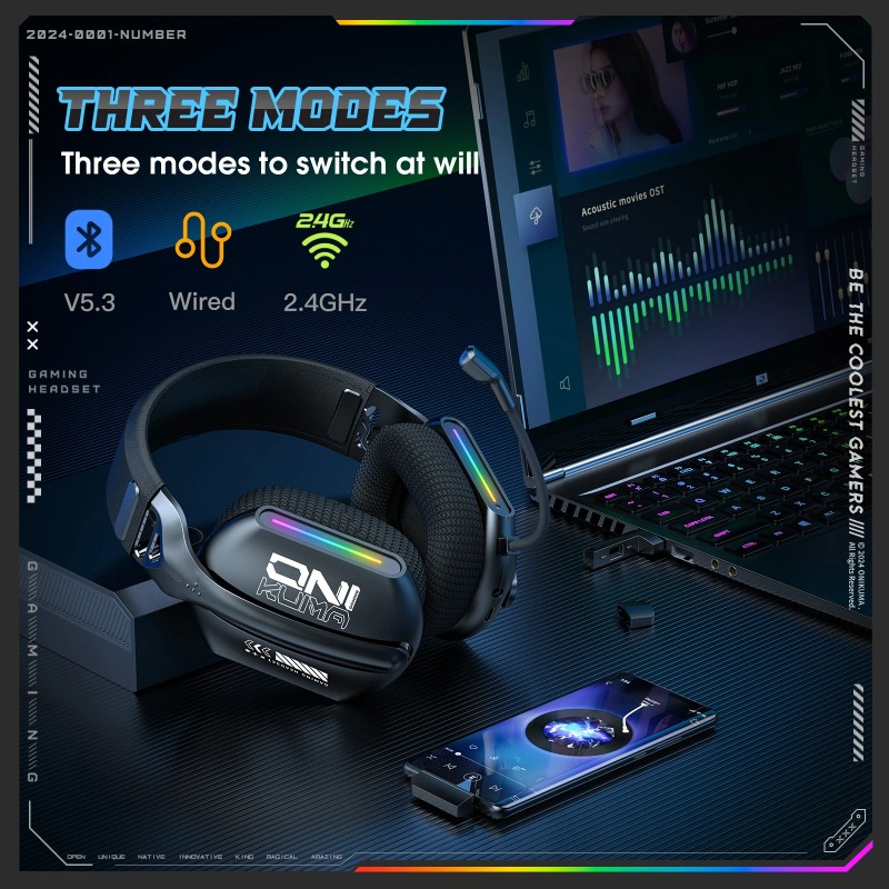 سماعة ألعاب لاسلكية ONIKUMA GT - مراجعة Pc Gaming Earbuds وسعره