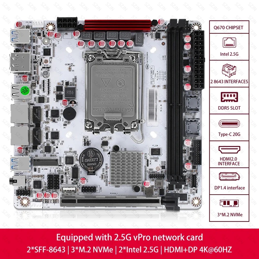 لوحة أم Q670 ITX NAS، متوافقة  - مراجعة Pc Gaming I7 14Th Gen وسعره