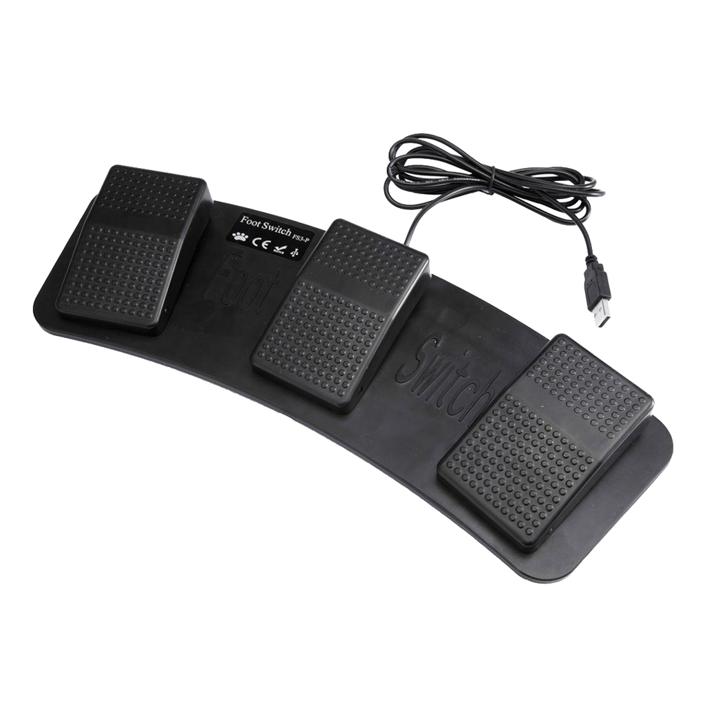 مفتاح تحكم بدواسة قدم ثلاثي قا - مراجعة Usb Foot Pedal Gaming وسعره
