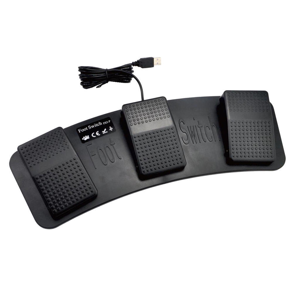 مفتاح تحكم بدواسة قدم ثلاثي قا - مراجعة Usb Foot Pedal Gaming وسعره