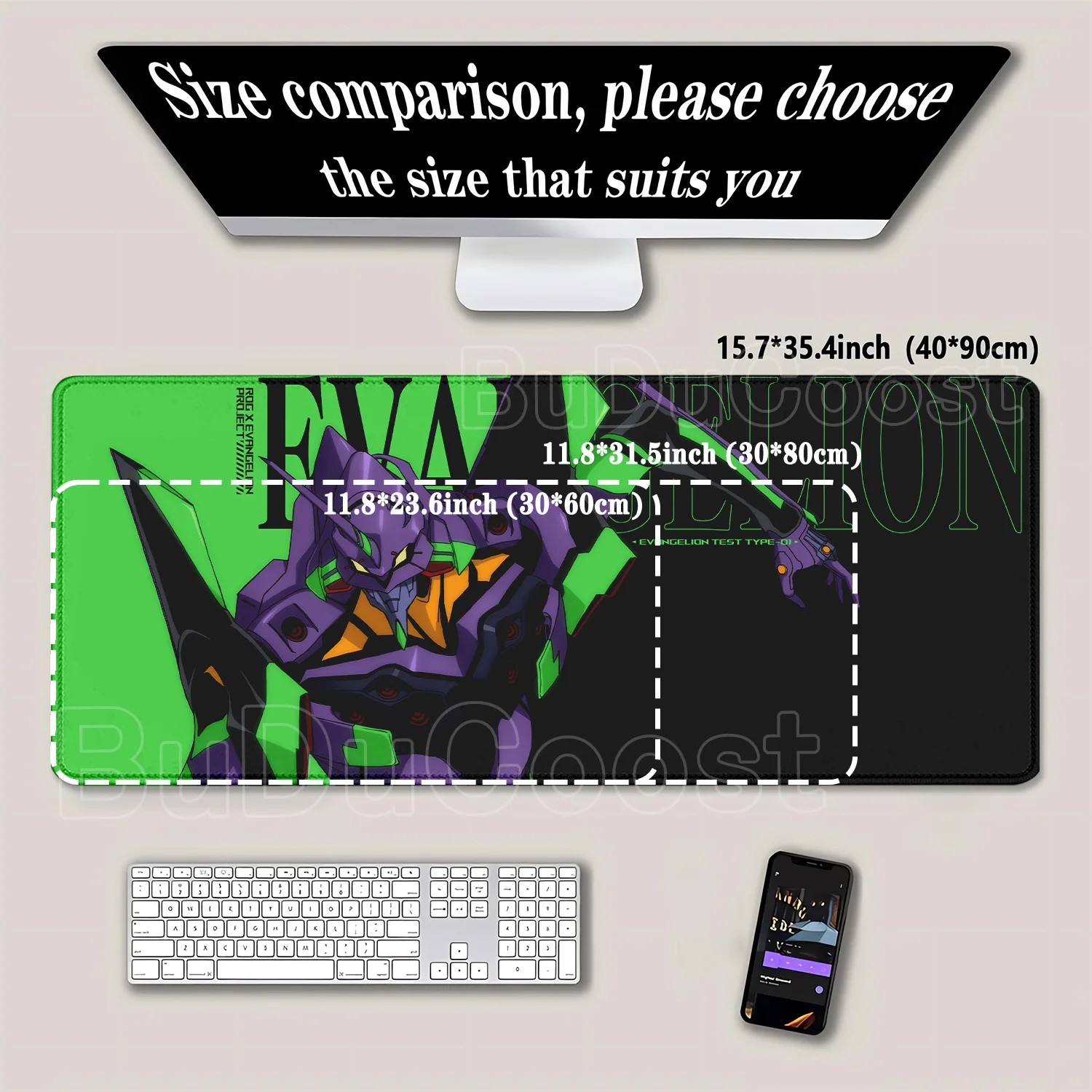 لوحة ماوس كبيرة إيفانجيليون EV - مراجعة Pc Gaming Evangelion وسعره