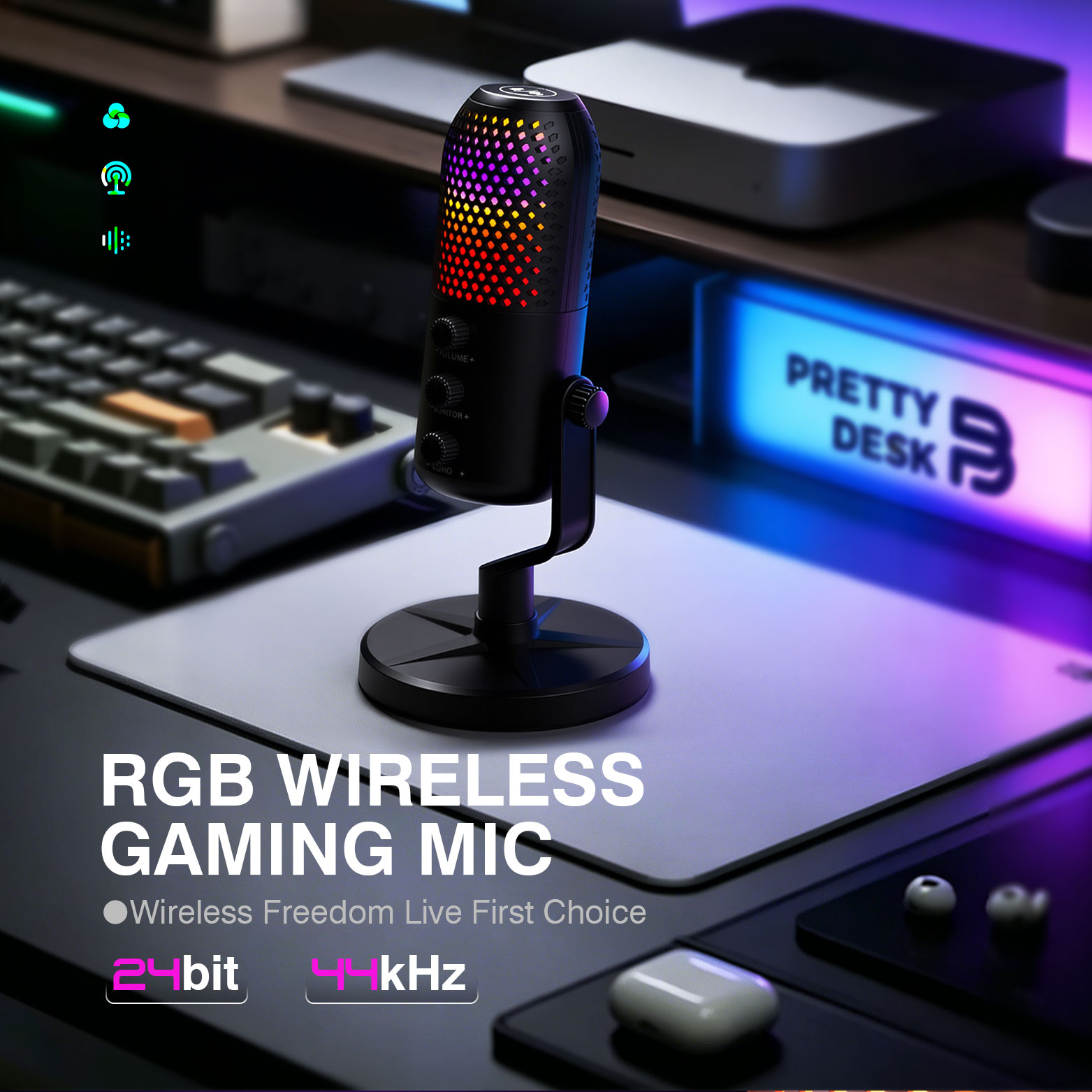 ميكروفون ألعاب USB مزود بمكثف  - مراجعة Pc Gaming Discord وسعره