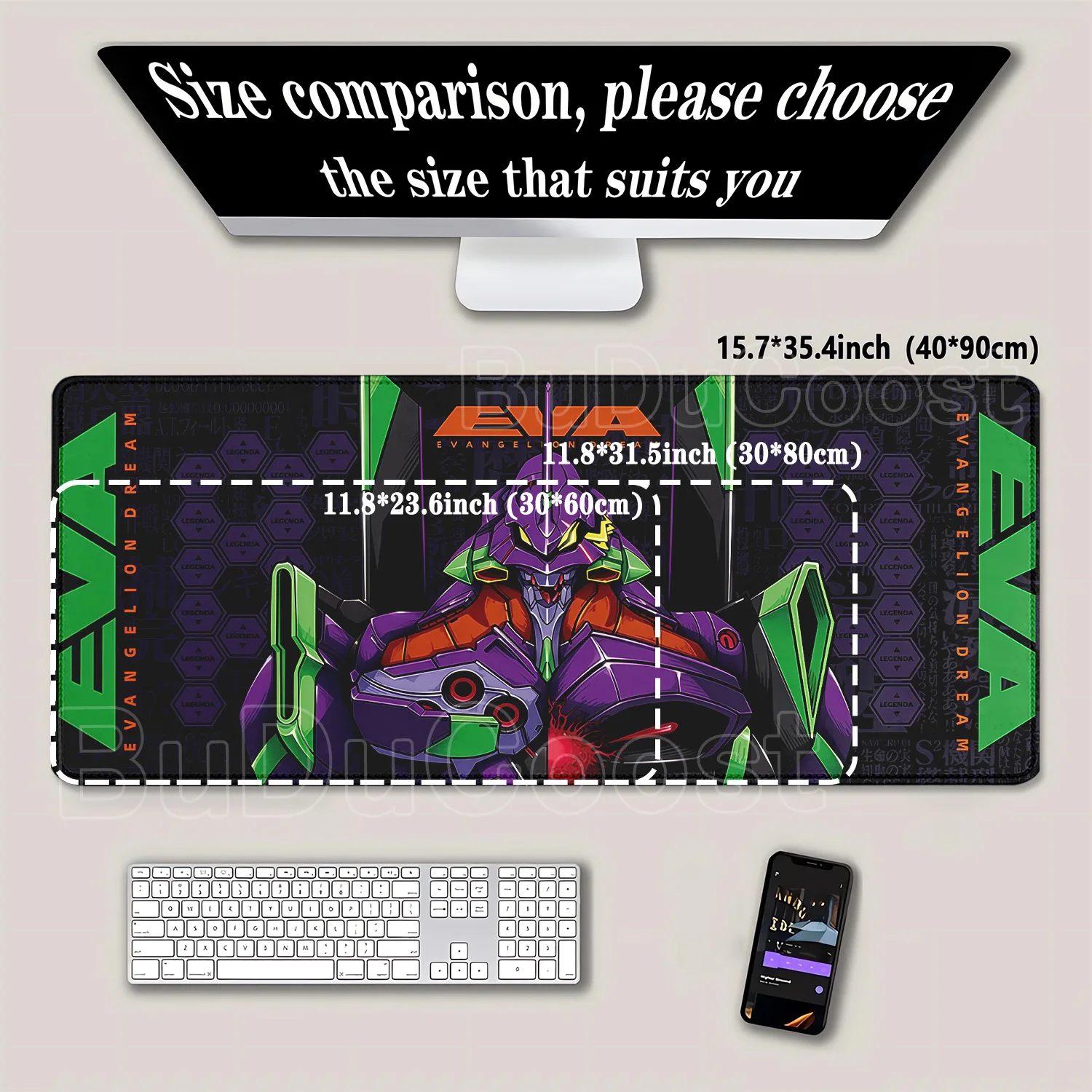 لوحة ماوس إيفانجيليون EVA 01 ك - مراجعة Pc Gaming Evangelion وسعره