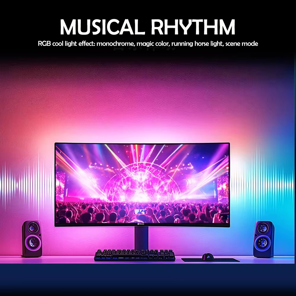 شريط إضاءة RGB للألعاب، إضاءة  - مراجعة Pc Gaming Games وسعره