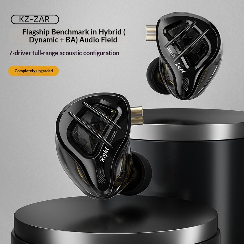 سماعات أذن KZ ZAR هجينة بمحرك  - مراجعة Pc Gaming Earbuds وسعره