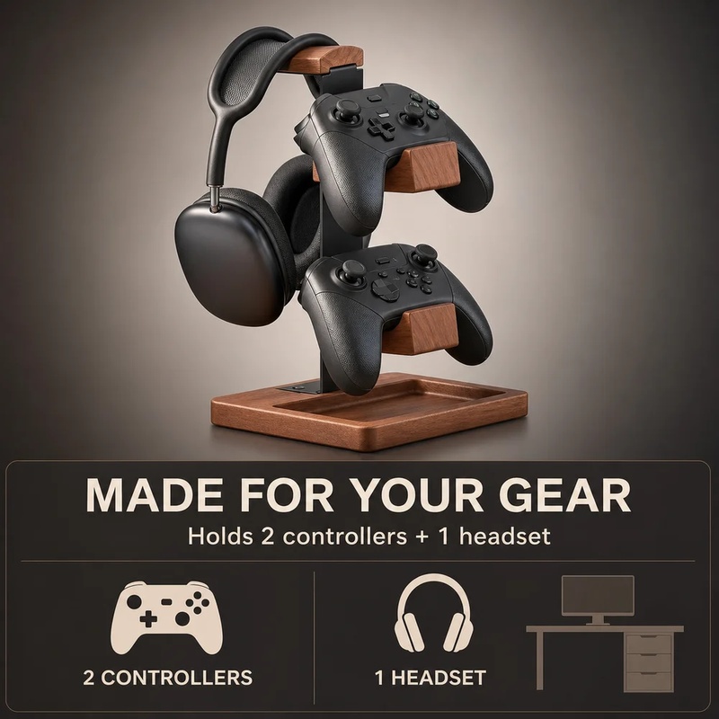 حامل سماعات رأس خشبي، حامل سما - مراجعة Pc Gaming Earphones وسعره