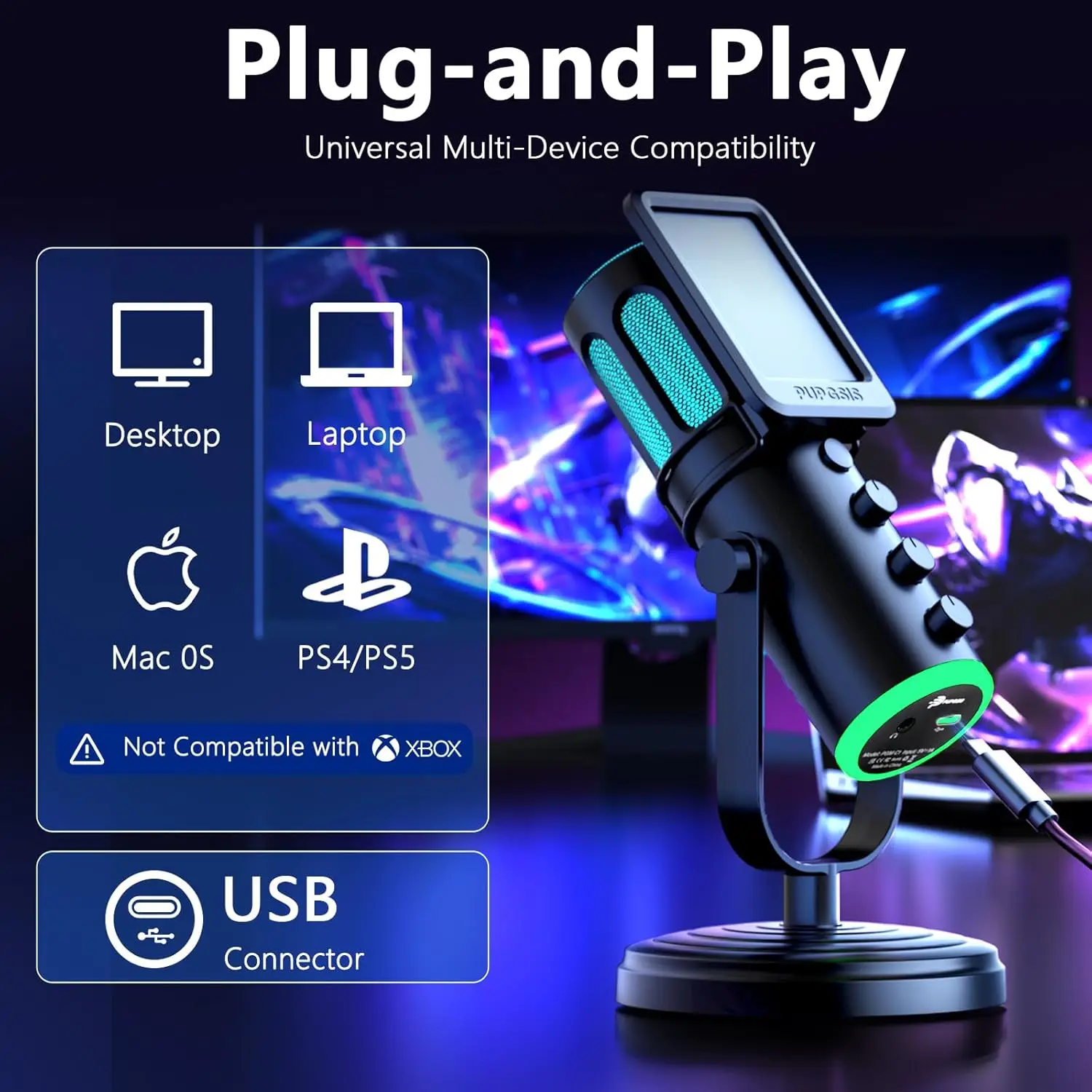 ميكروفون USB للكمبيوتر من PUPG - مراجعة Pc Gaming Discord وسعره