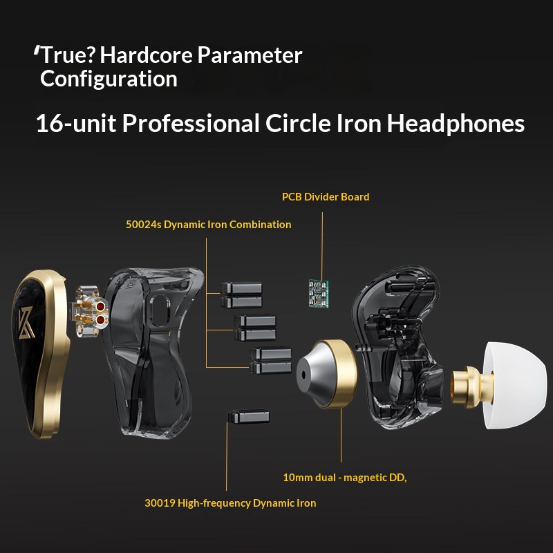 سماعات أذن سلكية معدنية KZ ZAS - مراجعة Pc Gaming Earphones وسعره