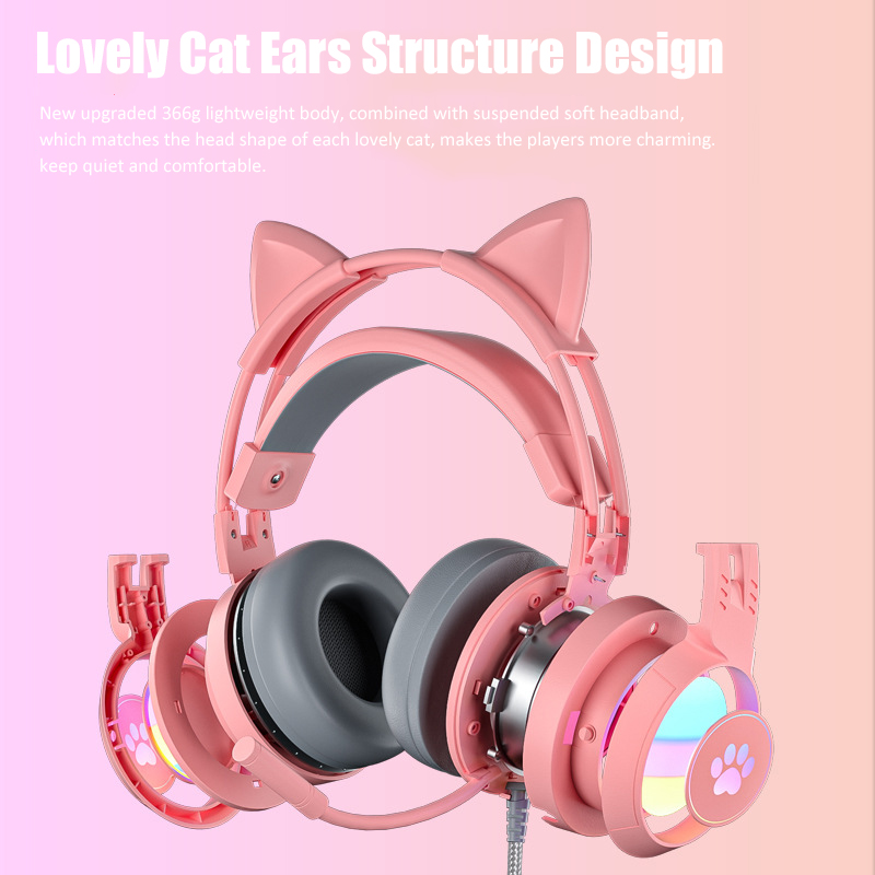 سماعات أذن القط اللطيفة مع ميك - مراجعة Pc Gaming Earbuds وسعره