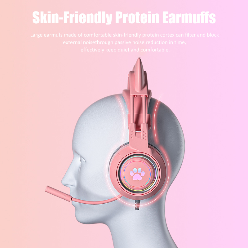 سماعات أذن القط اللطيفة مع ميك - مراجعة Pc Gaming Earbuds وسعره
