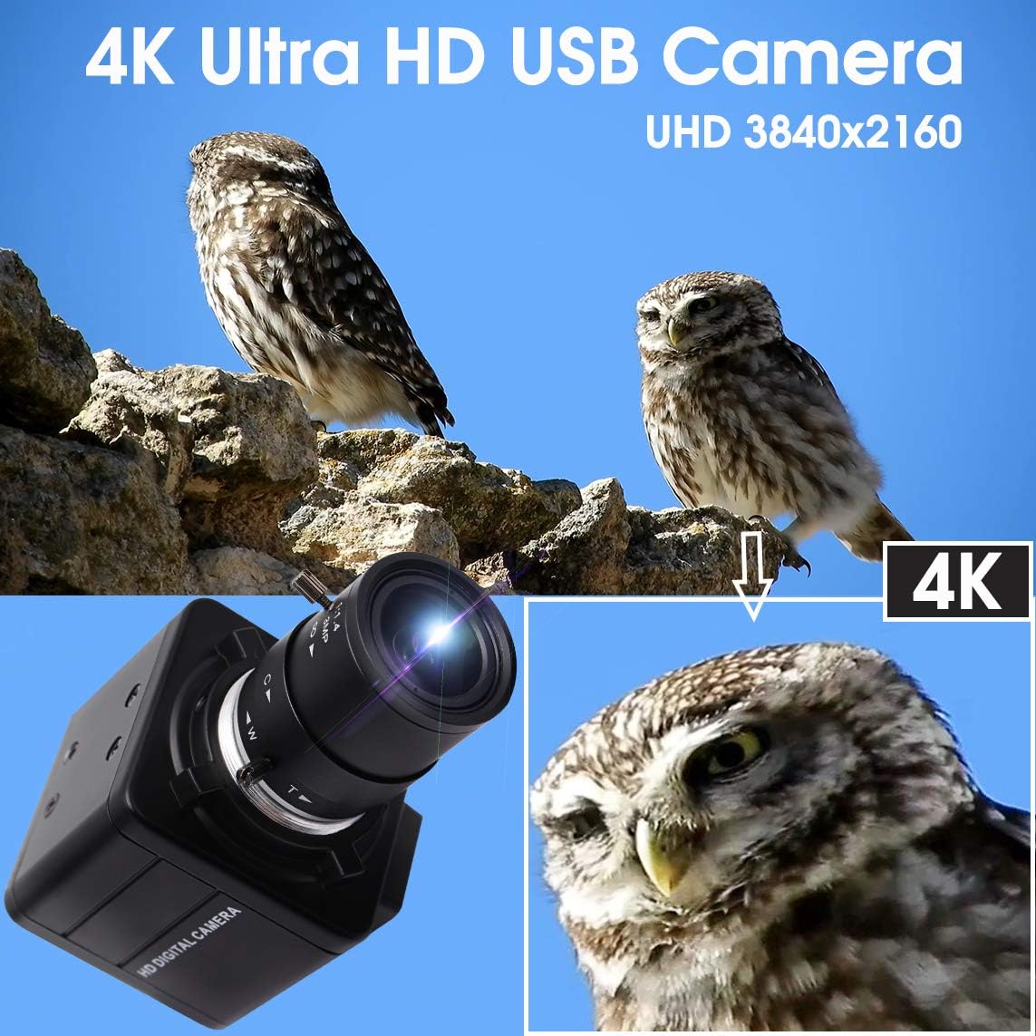 ELP 4K Ultra HD كاميرا ويب 4X  - مراجعة Webcam 4K وسعره