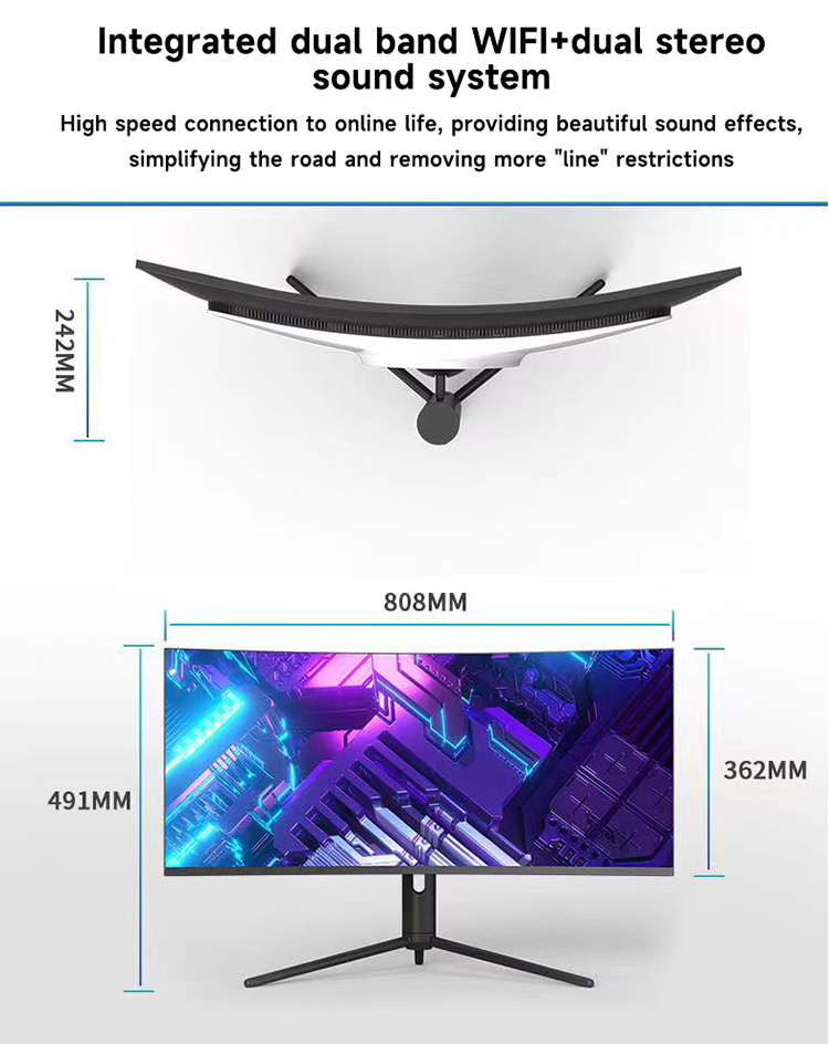 كمبيوتر مكتبي بشاشة منحنية 34  - مراجعة Pc Gaming Set وسعره