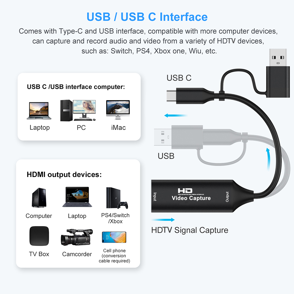 4K HDMI-متوافق USB بطاقة التقا - مراجعة Pc Gaming Games وسعره