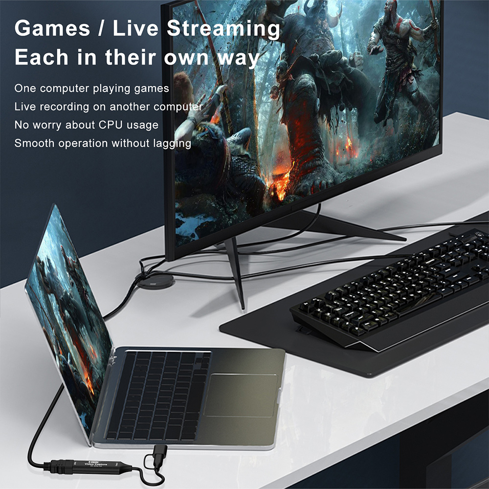 4K HDMI-متوافق USB بطاقة التقا - مراجعة Pc Gaming Games وسعره